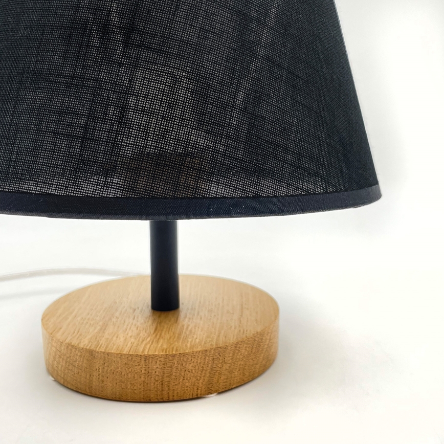 Brilagi - Stolní lampa ANTHONY 1xE27/60W/230V dub/černá