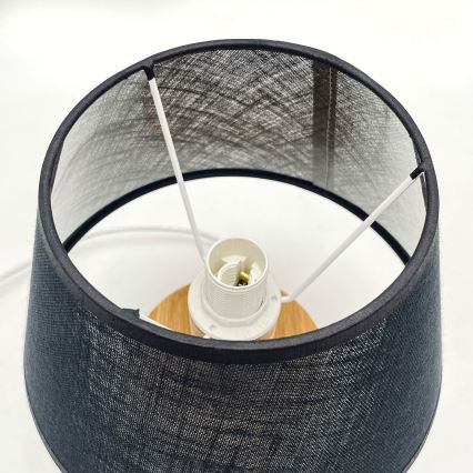 Brilagi - Stolní lampa ANTHONY 1xE27/60W/230V dub/černá
