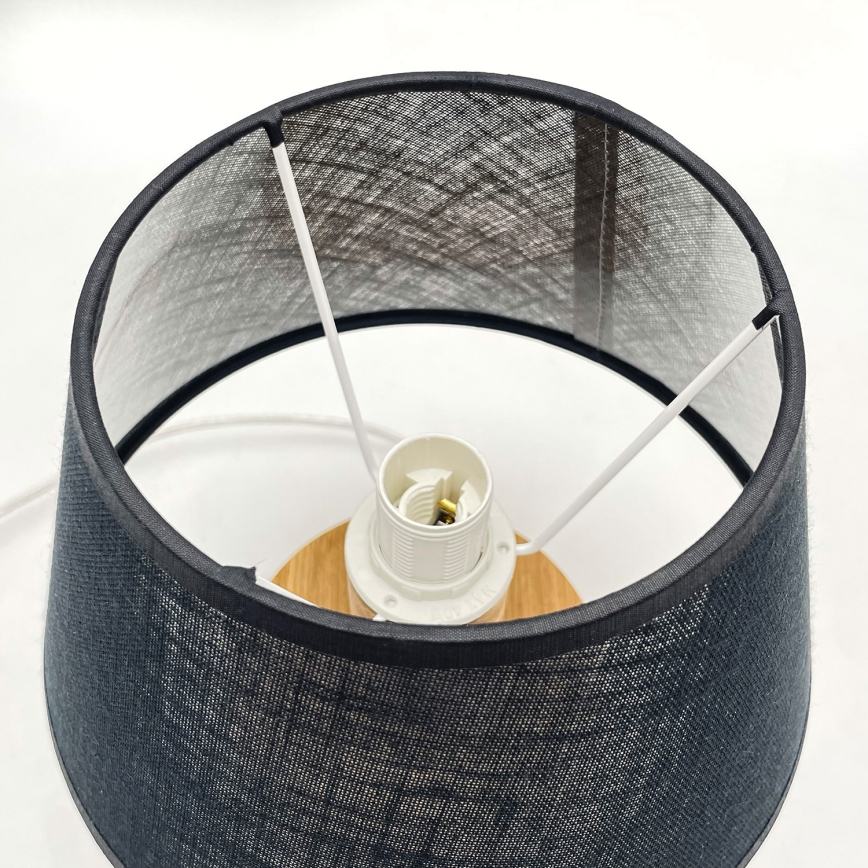 Brilagi - Stolní lampa ANTHONY 1xE27/60W/230V dub/černá