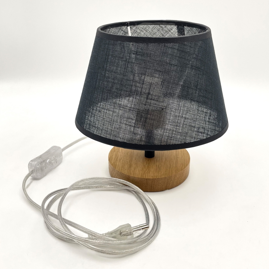 Brilagi - Stolní lampa ANTHONY 1xE27/60W/230V dub/černá