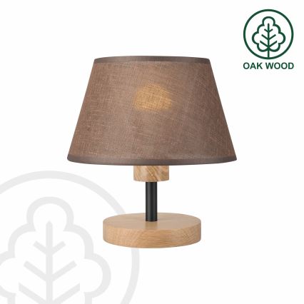Brilagi - Stolní lampa ANTHONY 1xE27/60W/230V dub/hnědá