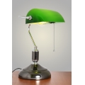 Brilagi - Stolní lampa BANK OFFICE 1xE27/60W/230V černá/stříbrná/zelená