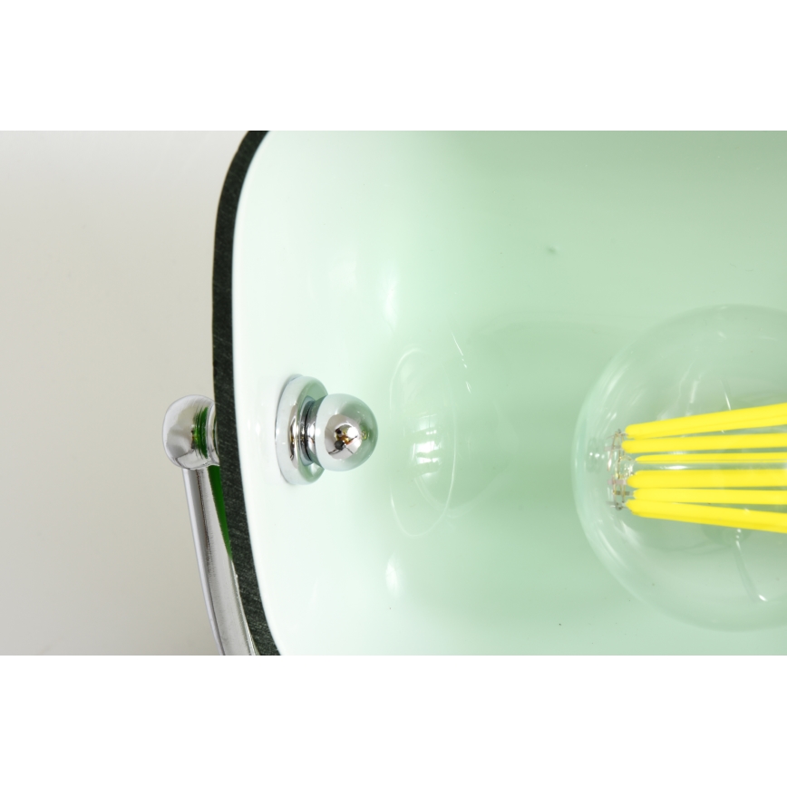 Brilagi - Stolní lampa BANK OFFICE 1xE27/60W/230V černá/stříbrná/zelená