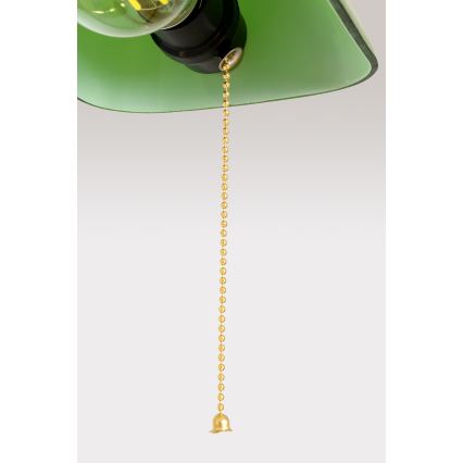 Brilagi - Stolní lampa BANK OFFICE 1xE27/60W/230V černá/zlatá/zelená