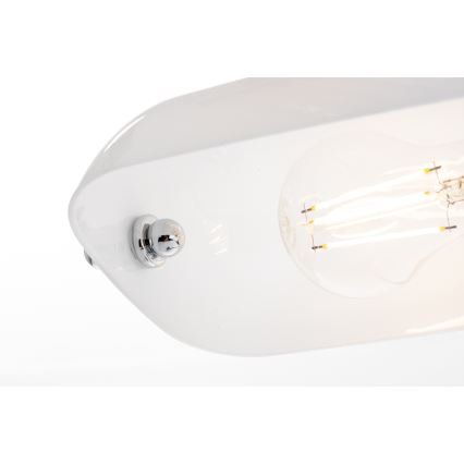 Brilagi - Stolní lampa BANK OFFICE 1xE27/60W/230V lesklý chrom/bílá