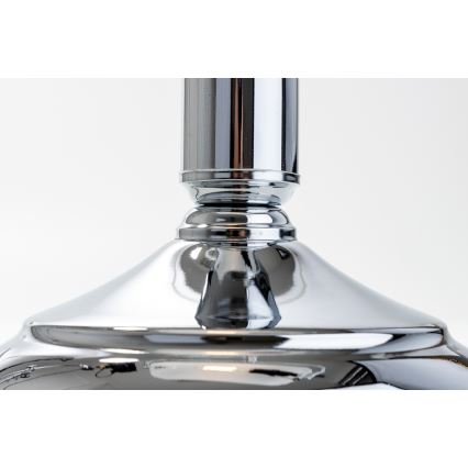 Brilagi - Stolní lampa BANK OFFICE 1xE27/60W/230V lesklý chrom/bílá