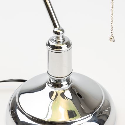 Brilagi - Stolní lampa BANK OFFICE 1xE27/60W/230V lesklý chrom/zelená