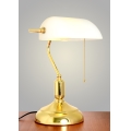 Brilagi - Stolní lampa BANK OFFICE 1xE27/60W/230V zlatá/bílá
