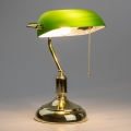 Brilagi - Stolní lampa BANK OFFICE 1xE27/60W/230V zlatá/zelená