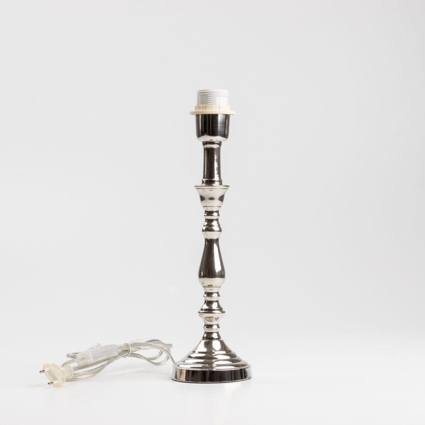 Brilagi - Stolní lampa CERIA 1xE27/60W/230V pr. 25 cm lesklý chrom/bílá