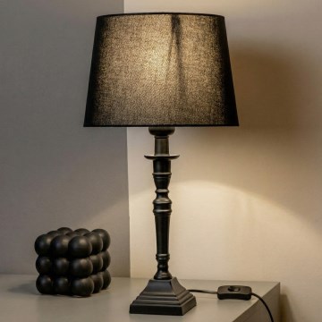 Brilagi - Stolní lampa CERIA 1xE27/60W/230V pr. 30 cm hnědá/černá