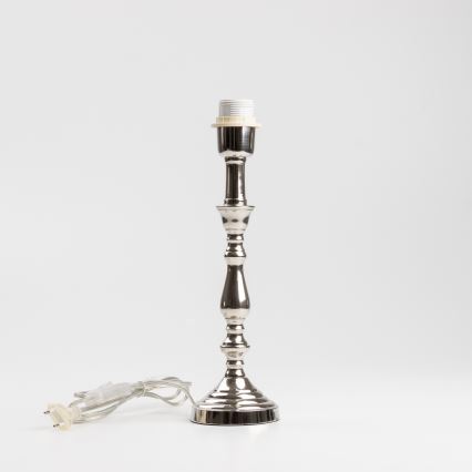 Brilagi - Stolní lampa CERIA 1xE27/60W/230V pr. 30 cm lesklý chrom/šedá