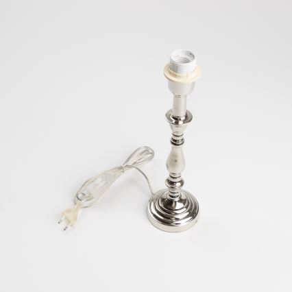 Brilagi - Stolní lampa CERIA 1xE27/60W/230V pr. 30 cm lesklý chrom/zelená