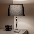 BRILAGI - Stolní lampa CERIA 1xE27/60W/230V pr. 30 cm stříbrná/černá