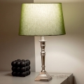 BRILAGI - Stolní lampa CERIA 1xE27/60W/230V pr. 30 cm stříbrná/zelená