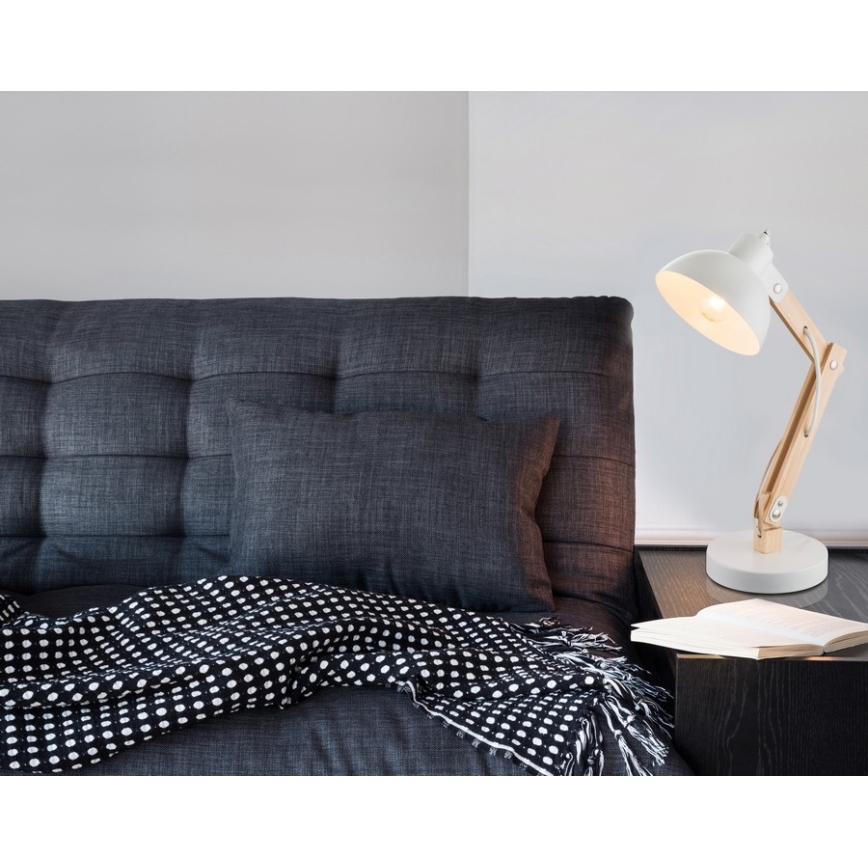 Brilagi - Stolní lampa FOCUS 1xE27/40W/230V bílá