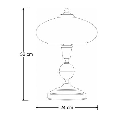 Brilagi - Stolní lampa MOLLERO 1xE14/11W/230V bronz/patina