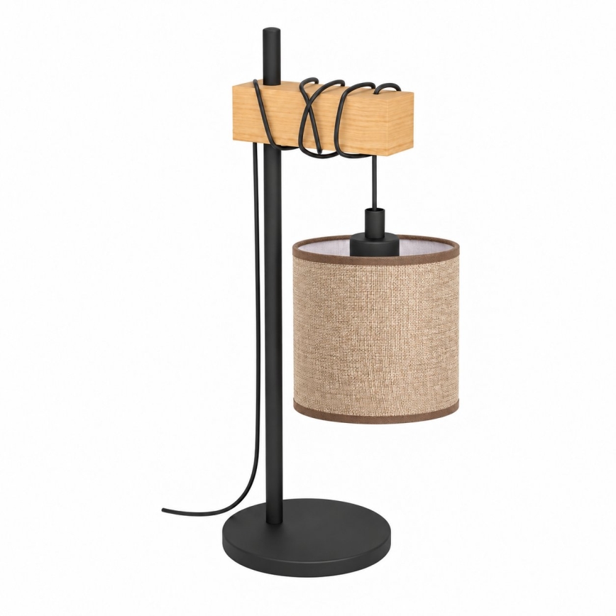 BRILAGI - Stolní lampa NUBILA 1xE27/40W/230V hnědá/černá