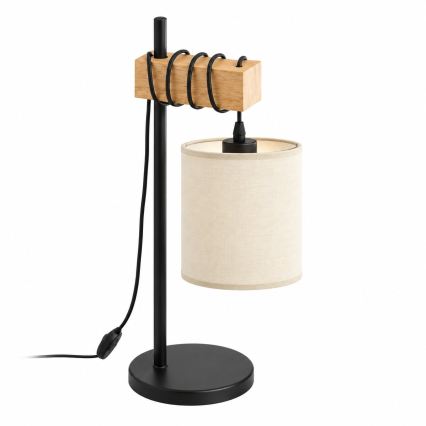 BRILAGI - Stolní lampa NUBILA 1xE27/40W/230V hnědá/černá/krémová
