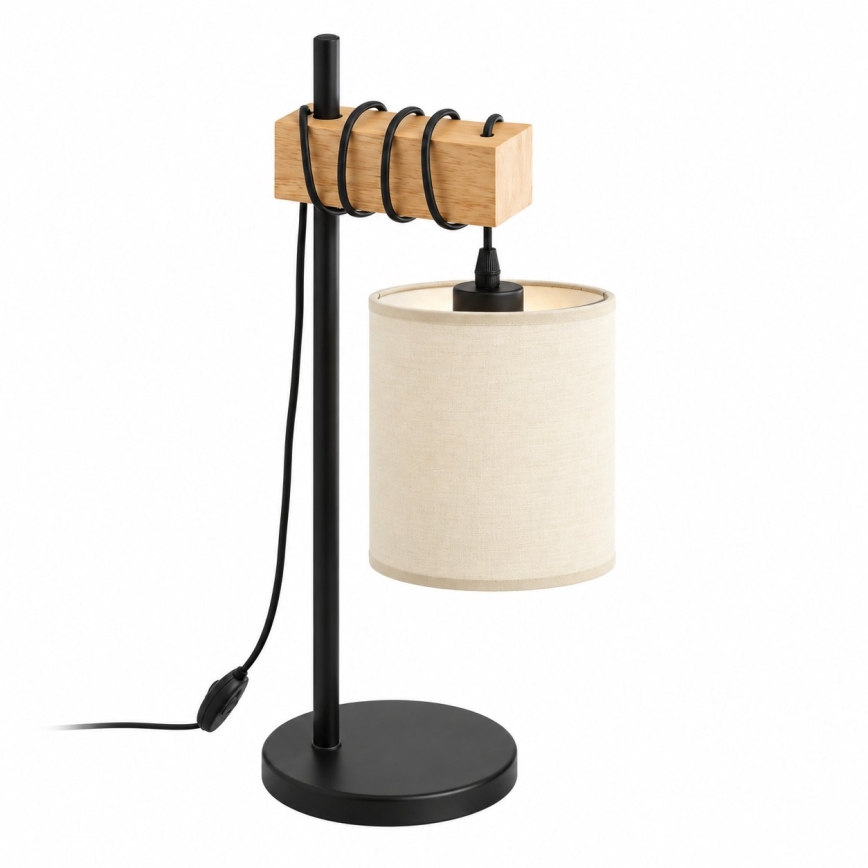 BRILAGI - Stolní lampa NUBILA 1xE27/40W/230V hnědá/černá/krémová