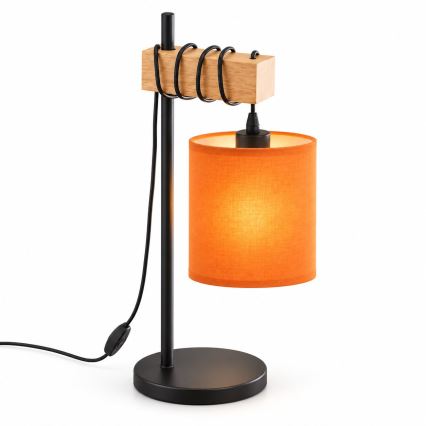 BRILAGI - Stolní lampa NUBILA 1xE27/40W/230V hnědá/černá/oranžová