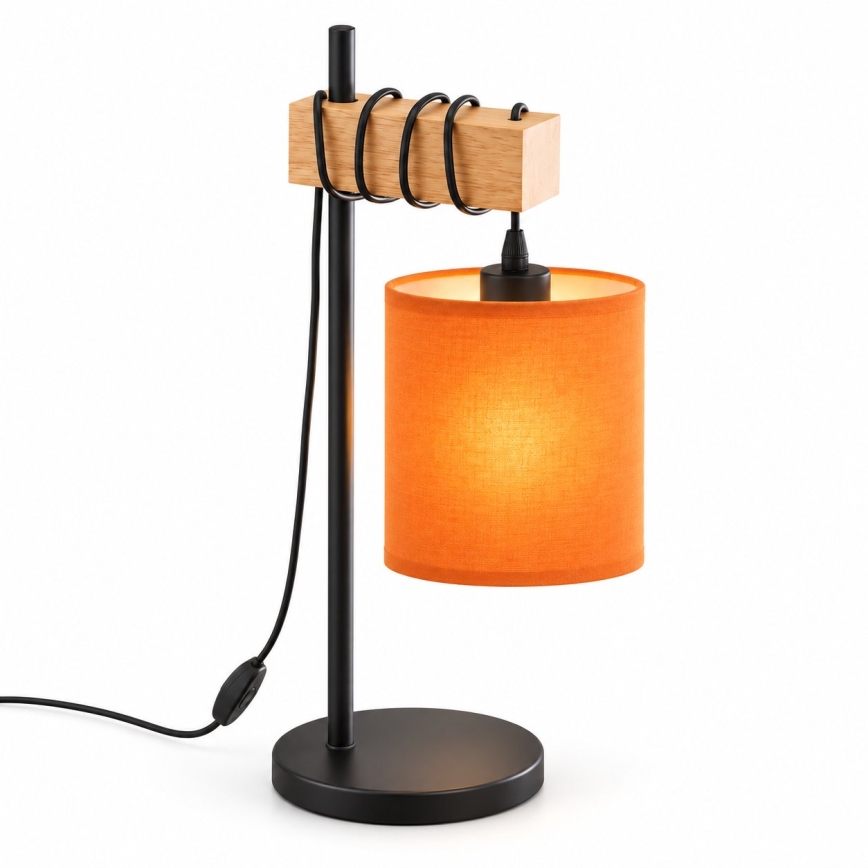BRILAGI - Stolní lampa NUBILA 1xE27/40W/230V hnědá/černá/oranžová