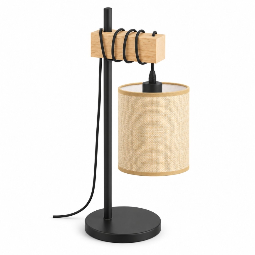 BRILAGI - Stolní lampa NUBILA 1xE27/40W/230V hnědá/černá/světle hnědá