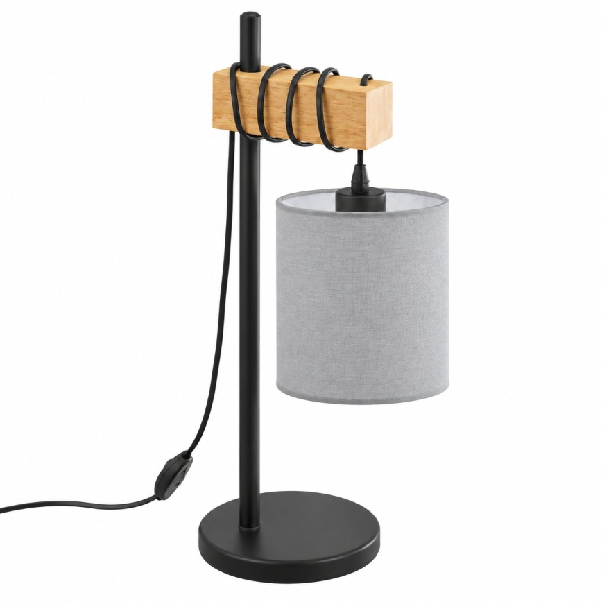 BRILAGI - Stolní lampa NUBILA 1xE27/40W/230V hnědá/černá/světle šedá