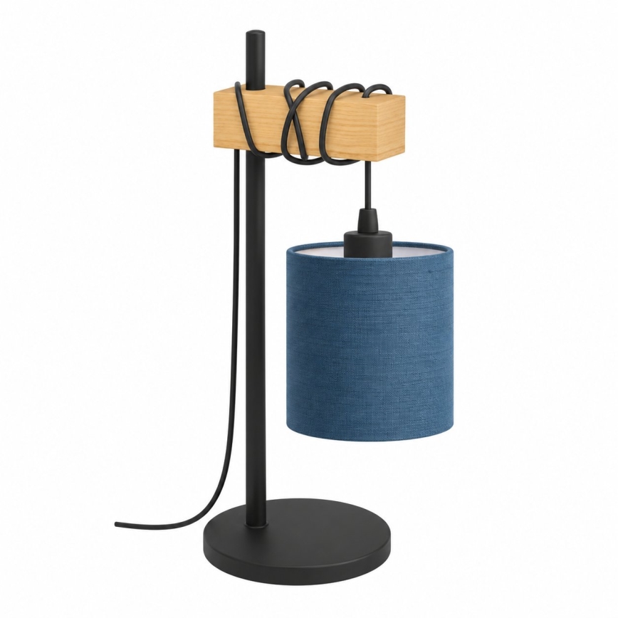 BRILAGI - Stolní lampa NUBILA 1xE27/40W/230V hnědá/černá/tmavě modrá