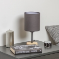 Brilagi - Stolní lampa NUBILA WOOD 1xE27/25W/230V dub/antracit
