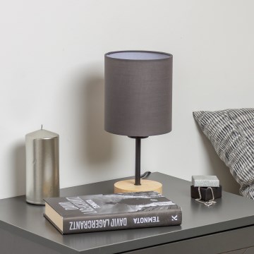 Brilagi - Stolní lampa NUBILA WOOD 1xE27/25W/230V dub/antracit