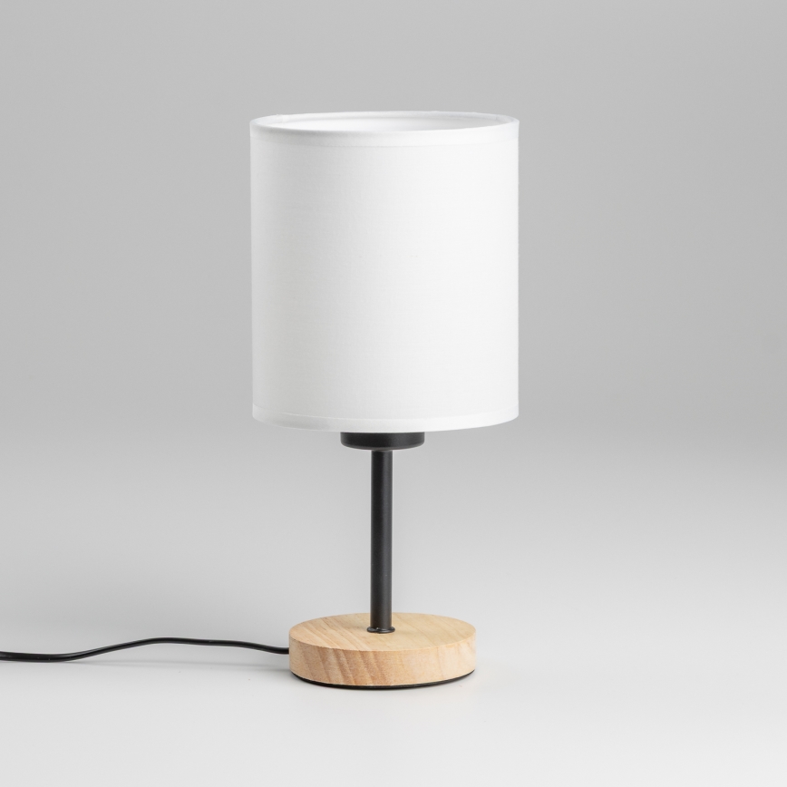 Brilagi - Stolní lampa NUBILA WOOD 1xE27/25W/230V dub/bílá