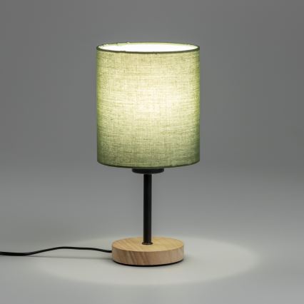 Brilagi - Stolní lampa NUBILA WOOD 1xE27/25W/230V dub/černá