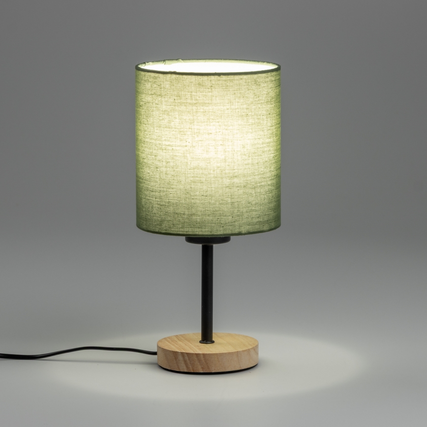 Brilagi - Stolní lampa NUBILA WOOD 1xE27/25W/230V dub/černá