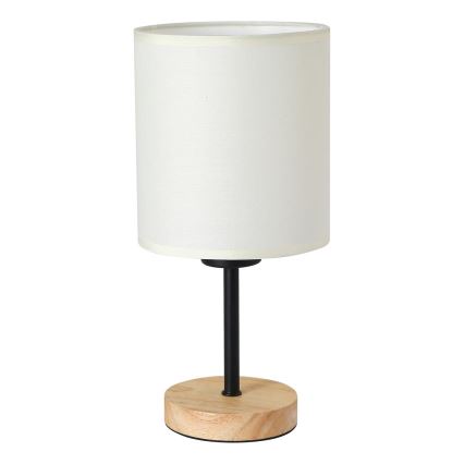 Brilagi - Stolní lampa NUBILA WOOD 1xE27/25W/230V dub/černá/krémová