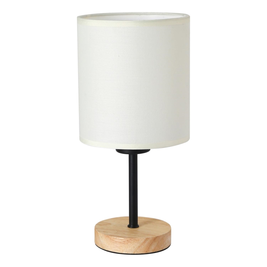 Brilagi - Stolní lampa NUBILA WOOD 1xE27/25W/230V dub/černá/krémová