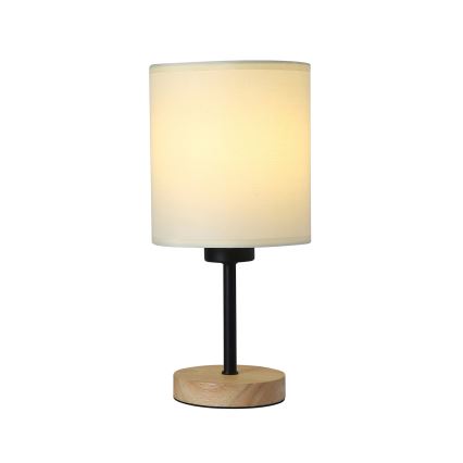 Brilagi - Stolní lampa NUBILA WOOD 1xE27/25W/230V dub/černá/krémová