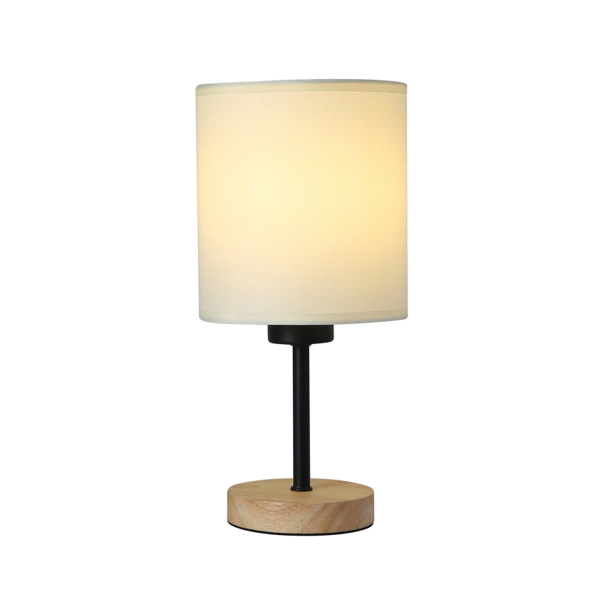 Brilagi - Stolní lampa NUBILA WOOD 1xE27/25W/230V dub/černá/krémová