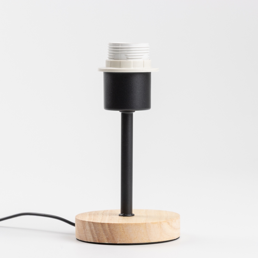 Brilagi - Stolní lampa NUBILA WOOD 1xE27/25W/230V dub/černá/oranžová