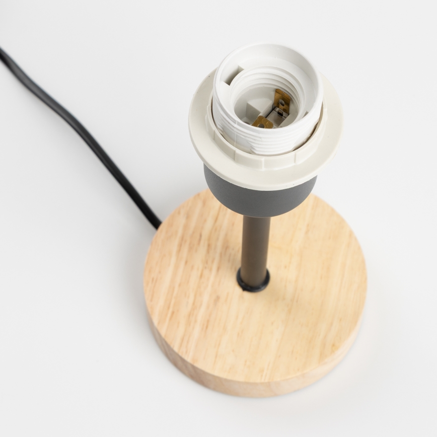 Brilagi - Stolní lampa NUBILA WOOD 1xE27/25W/230V dub/černá/žlutá