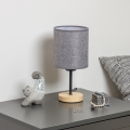 Brilagi - Stolní lampa NUBILA WOOD 1xE27/25W/230V dub/šedá