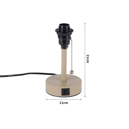 Brilagi - Stolní lampa s USB portem TABLON 1xE27/25W/230V béžová