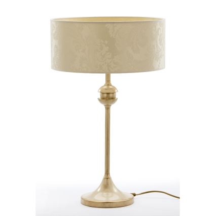 Brilagi - Stolní lampa SAPHIRE 1xE27/15W/230V krémová/zlatá/patina