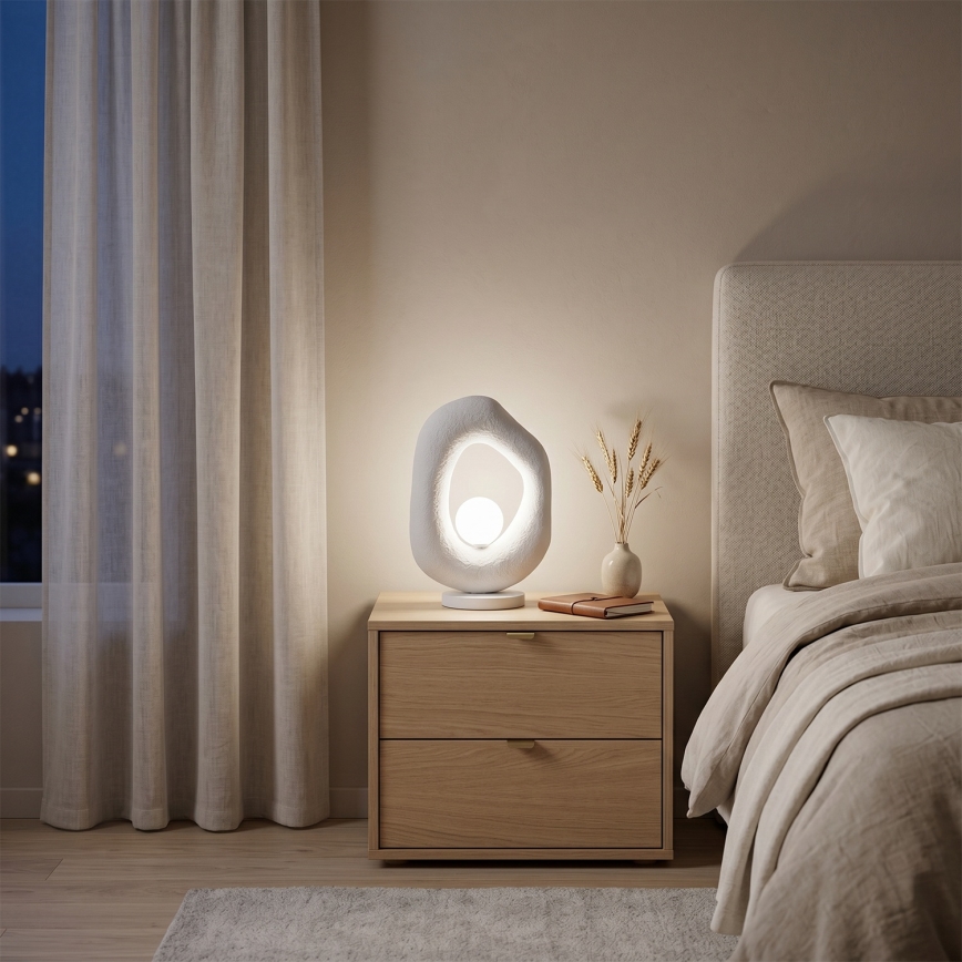 Brilagi - Stolní lampa WABI SABI 1xG9/8W/230V bílá