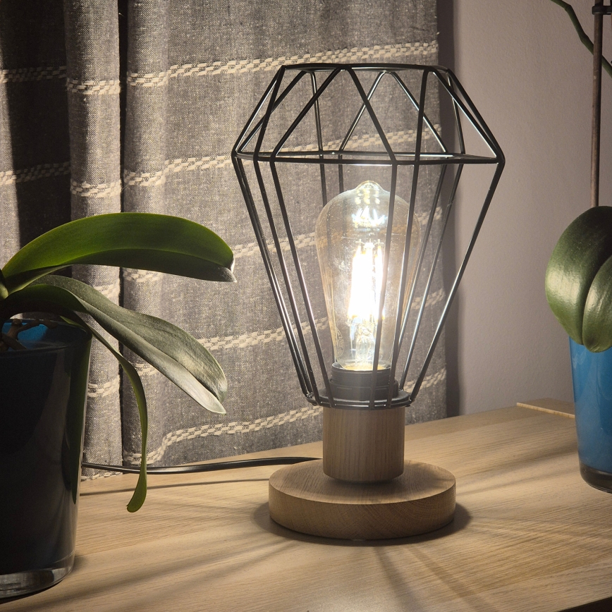 Brilagi - Stolní lampa WOODY BASKET 1xE27/60W/230V dub
