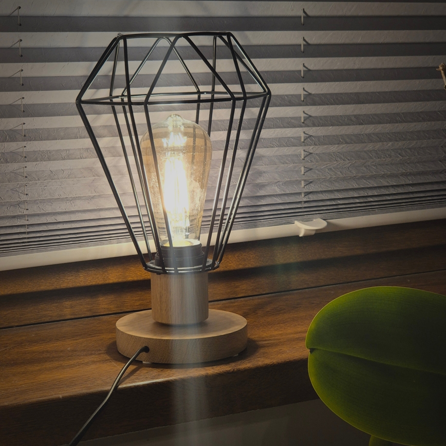 Brilagi - Stolní lampa WOODY BASKET 1xE27/60W/230V dub