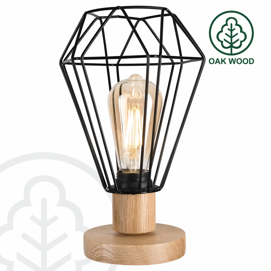 Brilagi - Stolní lampa WOODY BASKET 1xE27/60W/230V dub