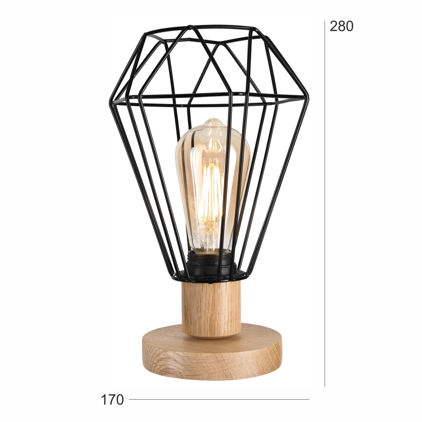 Brilagi - Stolní lampa WOODY BASKET 1xE27/60W/230V dub