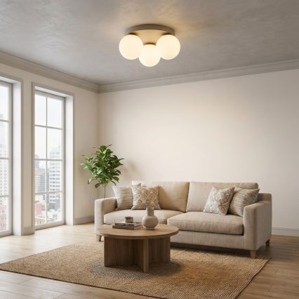 Brilagi - Stropní svítidlo 1xE27/60W/230V pr. 15 cm béžová/zlatá