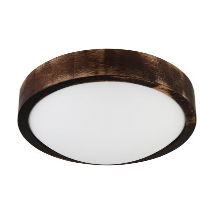 Brilagi - Stropní svítidlo CARVALHO SLIM SMOKEY 1xE27/60W/230V dub pr. 27,5 cm